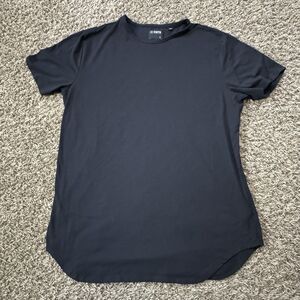 Cuts Clothing T-Shirt men's XL Elongated Crew Neck Black Tee Pyca Pro